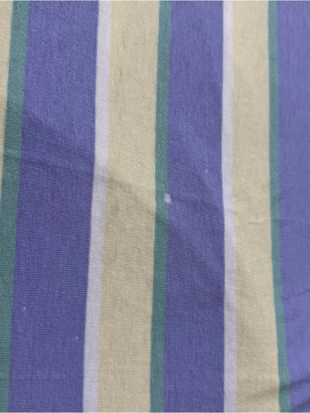 Polo Ralph Lauren Polo Shirt Men's XL Striped Yellow Purple Green White Cotton